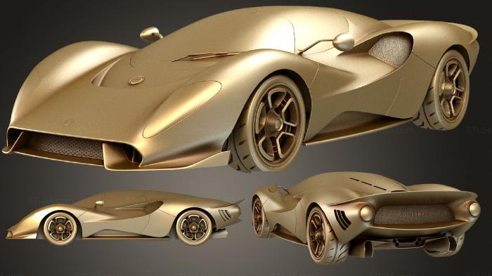 Vehicles (De Tomaso P72, CARS_1260) 3D models for cnc